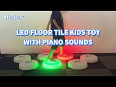 Interactive Round Outdoor Floor Tiles: Remote-Controlled LED Dance Lighting