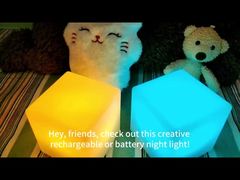 Wholesale Hot Pick: Modern LED Cube Bar Table - Outdoor Ambiance & Rechargeable Night Light | Factor