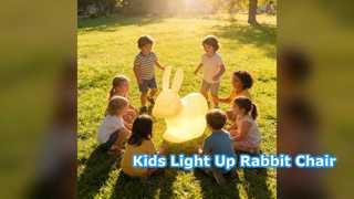 LED Rabbit Chair Night Light For Kids