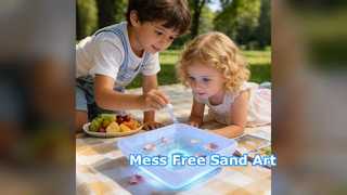 Sand Art Tray Kids Sensory Play Mess Free